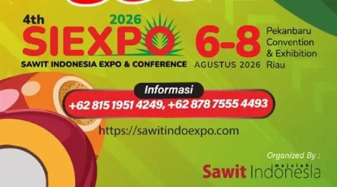 SIEXPO 2026, Pameran Industri Sawit Terbesar Digelar 6-8 Agustus 2026 di Pekanbaru, Riau
