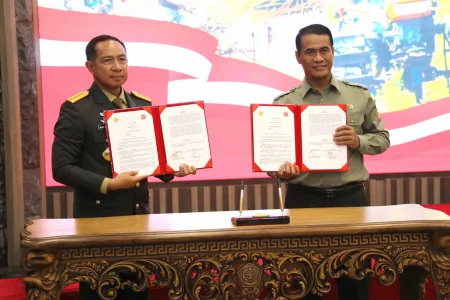 Mentan dan Panglima TNI Teken MoU Mempercepat Peningkatan Produksi dan mengembalikan Swasembada Pangan