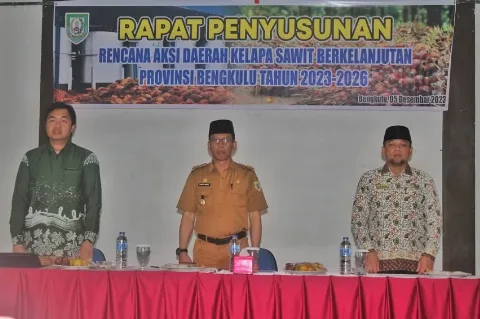 Pemprov Bengkulu Perkuat RAD Perkebunan Kelapa Sawit Berkelanjutan 2023