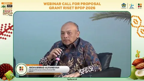 Program Riset BPDP 2026 Diperluas, Tak Hanya Sawit tapi Kelapa dan Kakao
