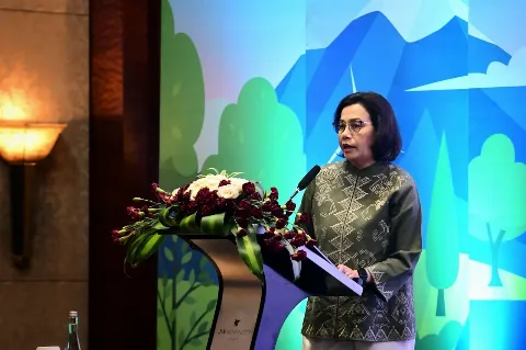Menkeu Mendorong Pemangku Kepentingan  Berkolaborasi Dalam Mengatasi Dampak Perubahan Iklim