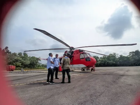 Pemprov Riau Mengajukan Bantuan 6 Helikopter Water Bombing 