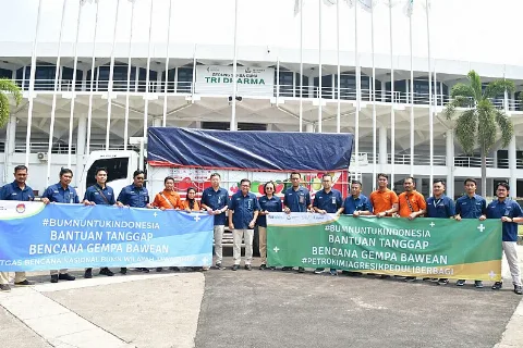 Petrokimia Gresik Bergerak Cepat membantu Korban Bencana Gempa Bumi di Pulau Bawean
