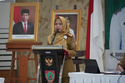 Sri Widanarni Pimpin Pembahasan Rancangan Kegiatan dan Penganggaran (RKP) DBH Sawit se-Provinsi Kalimantan Tengah