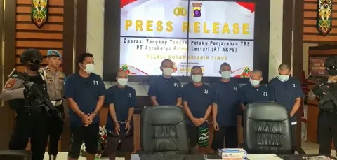 Polres Kotim Tangkap Kelompok Penjarah Sawit di PT AKPL, Ternyata Ini Motifnya