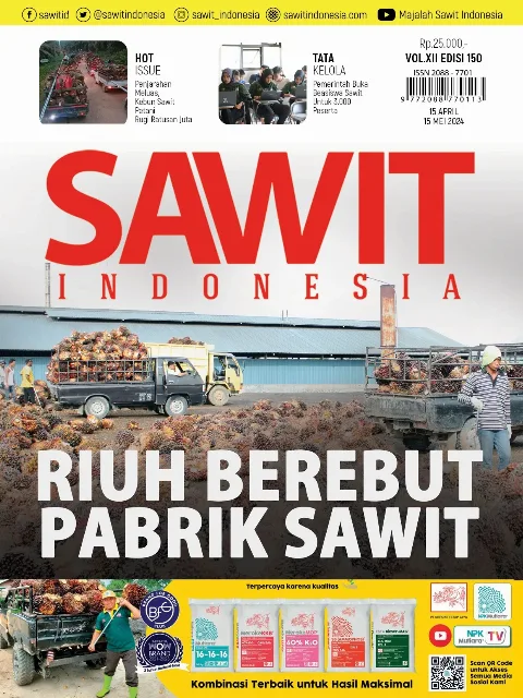 Cover Majalah Sawit Indonesia, Edisi 150