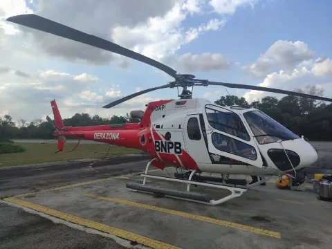 Bantuan Helikopter Water Bombing untuk Antisipasi Karhutla