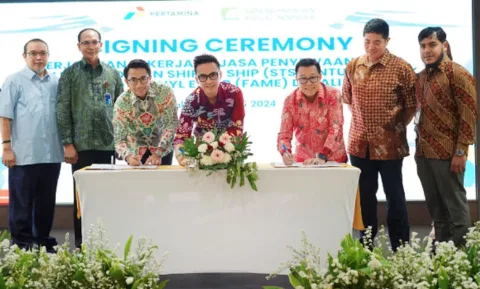 PT Pertamina Trans Kontinental dan APROBI Tandatangani MoU Dalam Mendistribusikan Penyaluran Bahan Bakar Nabati