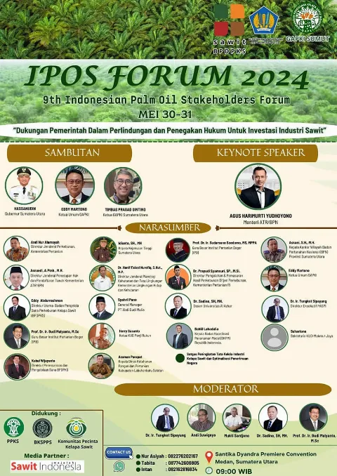 GAPKI Sumut Bahas 6 Isu Utama Sawit di IPOS Forum 2024