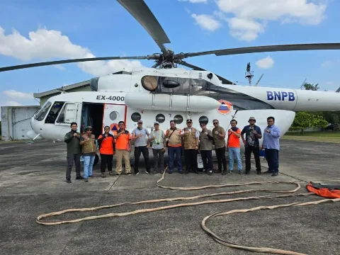 12 Unit Helikopter Water Bombing dan Patroli Antisipasi Pencegahan Karhutla di Provinsi Riau
