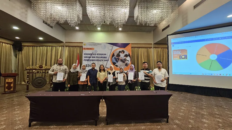 Dinas Pertanian Kabupaten Labuhanbatu Utara Hadiri Bimtek dan Rekonsiliasi Keuangan Kegiatan Sarpras Kelapa Sawit Semester I
