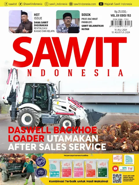 Cover Majalah Sawit Indonesia, Edisi 153