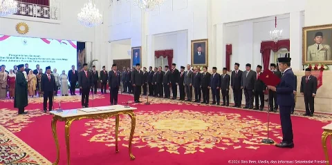 Presiden Jokowi Lantik 3 Menteri Baru, 3 Kepala Badan, dan 1 Wamen
