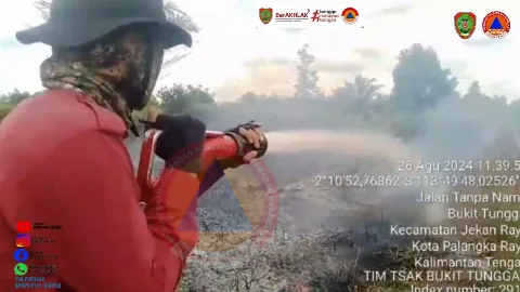 Tangani Sepuluh Kejadian Karhutla Dalam Sehari
