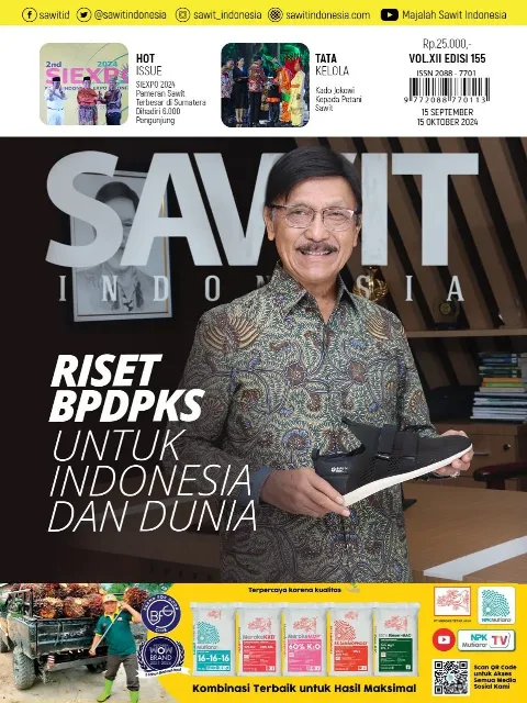 Cover Majalah Sawit Indonesia, Edisi 155