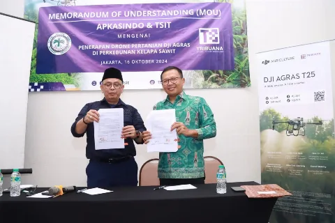 APKASINDO Gandeng Tribuana  Manfaatkan Teknologi Drone