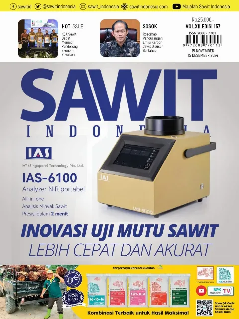 Cover Majalah Sawit Indonesia, Edisi 157