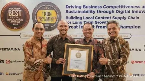 PT Perkebunan Nusantara PTPN III Menyabet Penghargaan Indonesia Best Digital Innovation Award 2024