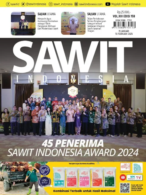 Cover Majalah Sawit Indonesia, Edisi 159
