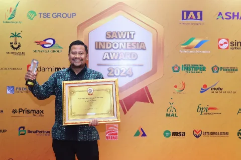 Dami Mas Sejahtera Raih Penghargaan Sawit Indonesia Award Kategori Produsen Benih Sawit Pengguna Sosial Media Terbaik