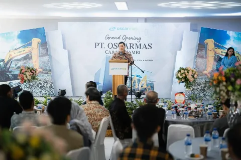 Oscarmas Resmikan Kantor Baru di Jambi, Lebarkan Pasar Sumitomo, Jgm, dan Kato