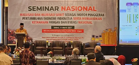 Menteri Bappenas RI Sampaikan 4 Tahapan Hilirisasi Sawit Indonesia