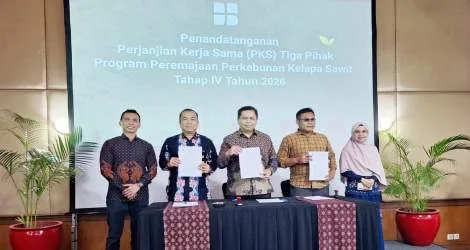 BRK Syariah Salurkan Dana Program Peremajaan Perkebunan Kelapa Sawit Seluas 16.021 Hektare di Provinsi Riau