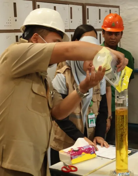 Sidak Satgas Pangan Jatim Uji Minyakita Mahesi Agri Karya, Ini Hasilnya