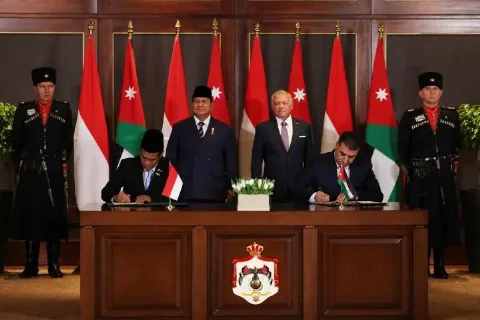 Mentan Andi Amran Sulaiman Tandatangani MoU Kerja Sama Pertanian Dengan Menteri Pertanian Yordania