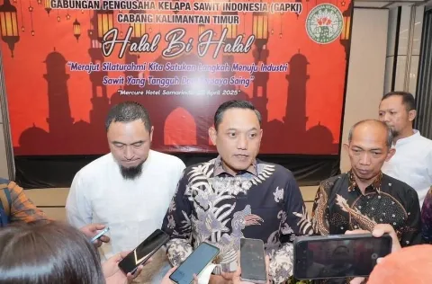 Hadiri Halal Bihalal GAPKI Kaltim, Wagub Seno Aji Usulkan Penguatan Hilirisasi Sawit