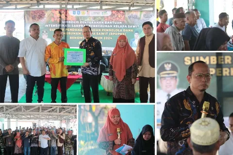 Kabupaten Bangka Tengah Berikan Bantuan 1,5 Miliar Guna Tingkatkan Produktivitas Sawit Desa Kerantai