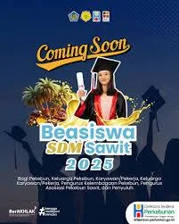 Jumat ini, Sosialisasi Beasiswa Sawit  2025 Dapat Diikuti  Melalui Link Youtube Berikut