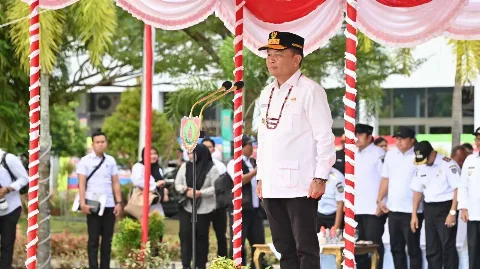 Gubernur Kalimantan Tengah Pimpin Apel Kesiapsiagaan Pengendalian dan Penanggulangan Karhutla