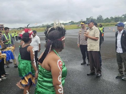 Menhan Tinjau Lokasi Pengembangan Program Biodiesel Berbasis Kelapa Sawit di Kabupaten Boven Digoel