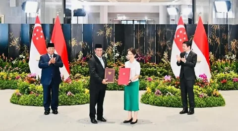 Indonesia - Singapura Tandatangani Mou Kerja Sama Keamanan Pangan dan Teknologi Pertanian