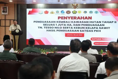 Satgas PKH: Penerimaan Pajak Negara Sebesar Rp615 Miliar dari Para Pihak Yang Terlibat Penguasaan Kawasan Hutan