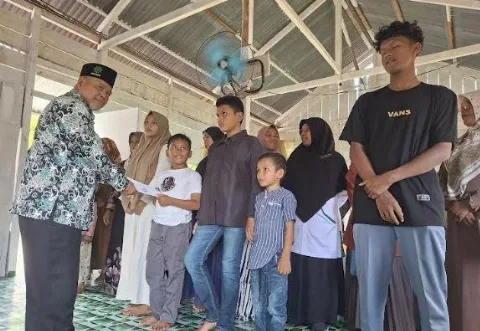 Santunan Yatim Perdana dari Hasil Pengelolaan Kebun Sawit Muhammadiyah