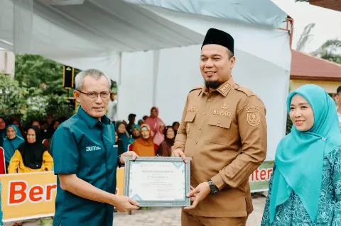PTPN IV Regional III  Mendapat Apresiasi dari Bupati Inhu Dalam Membantu Mengatasi Stunting 