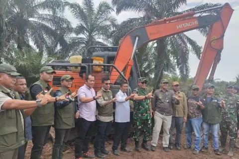 Satgas PKH Bersama Kemenhut Musnahkan Tanaman Kelapa Sawit Seluas 4.700 ha di kawasan Taman Nasional Tesso Nilo