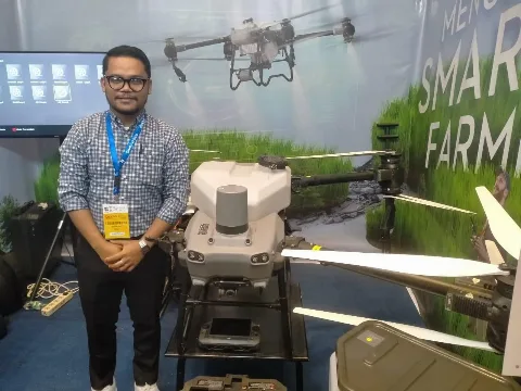 SIEXPO Jadi Ajang PT Rutan Perkenalkan Drone Andalan Untuk Perkebunan Sawit