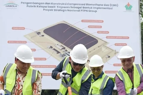 PalmCo Memulai Pembangunan Pabrik Gas Biometan Terkompresi Berbasis Limbah Sawit