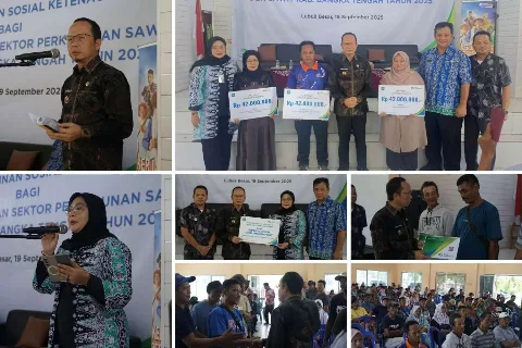 Kereenn, Bupati Bangka Tengah Luncurkan Perlindungan Jaminan Sosial kepada Pekerja Sawit
