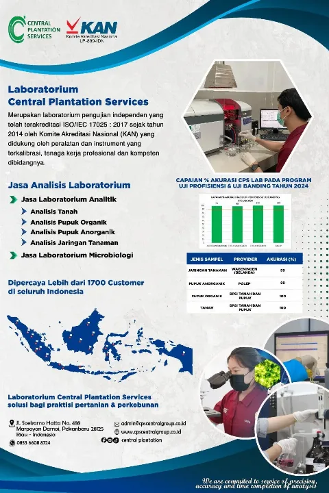Program Jaminan Mutu Penentu Kualitas Data Uji di Laboratorium Centeral Plantation Services (CPS LAB)