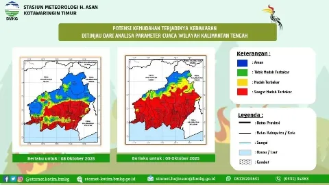 Ancaman karhutla di Kotim Belum Mereda