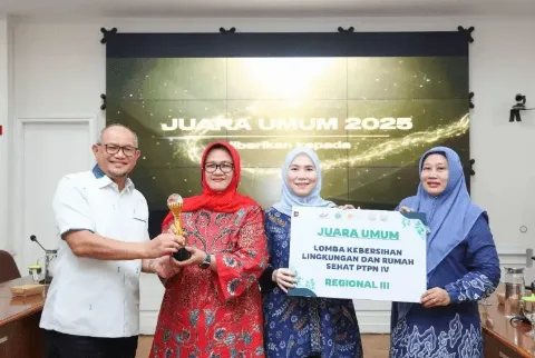 PTPN IV Regional III Sabet Juara Umum Lomba Lingkungan Sehat
