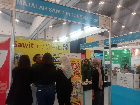 Majalah Sawit Indonesia Promosikan Es Krim Sawit dan Platform Media di Trade Expo Indonesia 2025