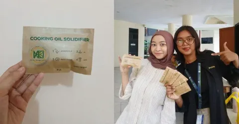 Biocoagreen mengubah limbah minyak jelantah menjadi padat