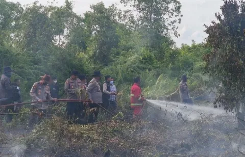 Kapolres Kampar Mengimbau Masyarakat Kampar Tidak Melakukan Aktivitas yang Berpotensi Memicu Karhutla