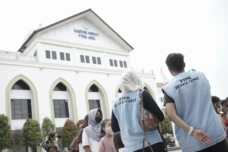 PTPN Group Dirikan Posko BUMN Peduli, Fokus Pemulihan Warga Pascabanjir di Pidie Jaya