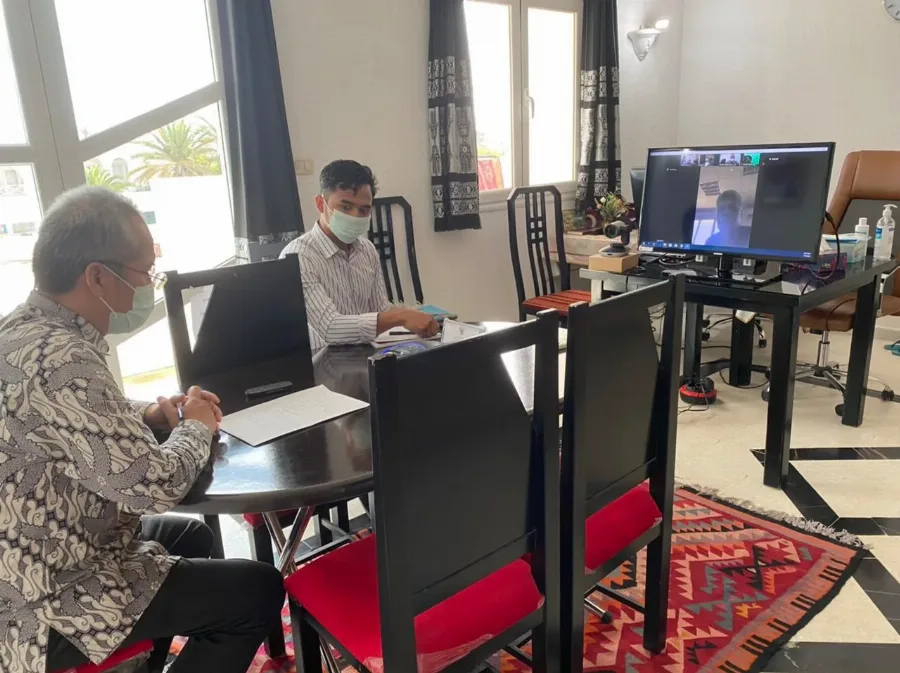 Berbagi Pengalaman Indonesia tentang Pengembangan Tanaman Sorgum dan Pemanfaatan Limbah Kelapa Sawit, KBRI Tripoli Pertemukan Ahli dari Bogor dan Pelaku Pertanian Libya secara Daring